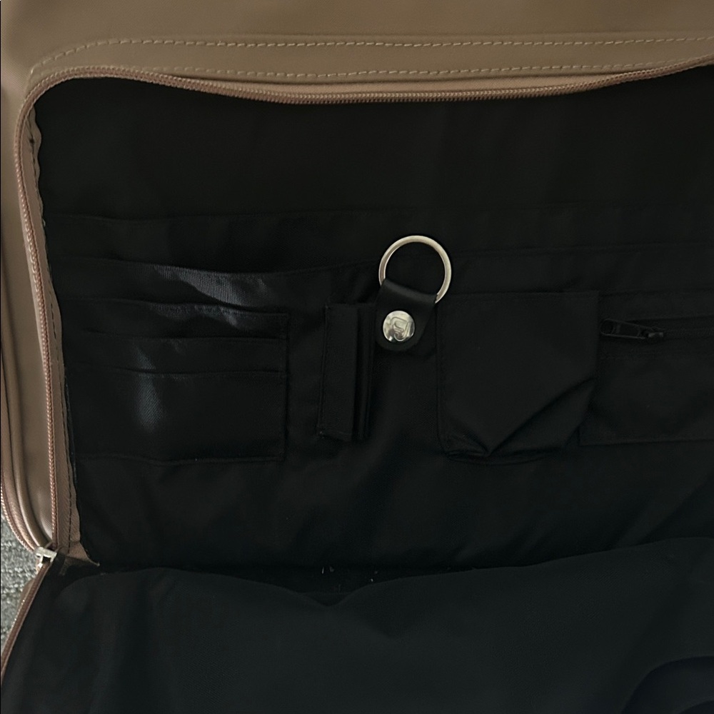 Jon Hart Design Brown Laptop Briefcase with Tan Accents - Picture 8 of 8